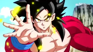 Goku SSJ4 vs Goku SSGSS (English Dub/Bruce Faulconer)