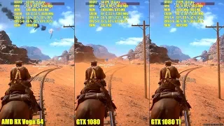 Battlefield 1 DX12 AMD RX Vega 64 Vs GTX 1080 Vs GTX 1080 TI Frame Rate Comparison