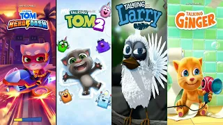 My Talking Tom 2 vs My Talking Ginger vs My Talking Larry vs Talking Tom Hero Dash Gameplay