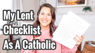 My Lent Checklist as a Catholic #lent