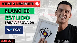 🚔🚨 [Missão PM] #03 O Plano de estudo para a prova FGV de Soldado PM-SP 2024 | por Leandro Fajan