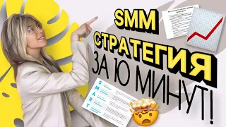 СММ-СТРАТЕГИЯ ЗА 10 МИНУТ! ОСНОВА ВАШЕГО БЛОГА🤓