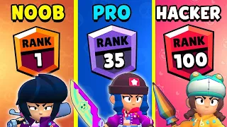 NOOB vs PRO vs HACKER - Brawl Stars - BIBI