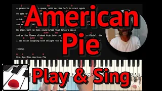 American Pie | Play & Sing | Piano Tutorial