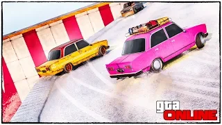 ЗИМНИЙ ДРИФТ НА ЖИГУЛЯХ! ПОКАЖИ СВОЙ СКИЛЛ ИЛИ УШАТАЙСЯ! GTA 5 ONLINE (ГТА 5 ГОНКИ)