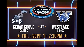 Football Fridays in Georgia: Cedar Grove Saints at Westlake Lions