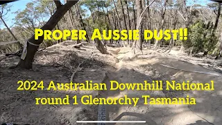 2024 Australian National Downhill Series RD 1 Glenorchy MTB park Tasmania Timmy Eaton Race run