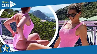 Luisa Zissman flaunts her incredible figure in a busty swimsuit for International Women's Day 592347