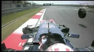 Formula One Sebastien Buemi Crash China 2010
