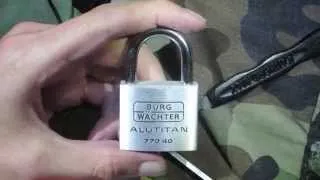 Lock Picking - Burg Wachter Alutitan 770/40