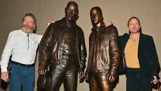 Bryan Cranston and Aaron Paul Unveil Bronze Statues of ‘Breaking Bad’ Characters in Albuquerque