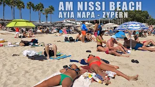 ☀️ NISSI BEACH (Summer) Ayia Napa, Cyprus  | 4k-UHD Beach Walk