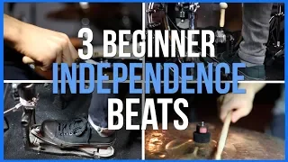 3 Amazing Beats For Beginner Independence - Drum Lessons | Drum Beats Online
