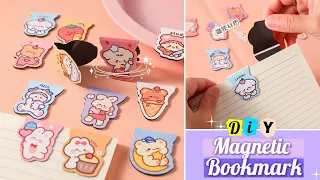 How to make cute magnetic bookmark at home | DIY magnetic bookmark