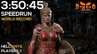 HELL AMAZON SPEEDRUN - WORLD RECORD | 3:50:45 IGT | 3:56:02 RTA | DIABLO 2 RESURRECTED