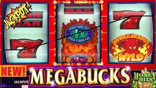 YES! NEW! MEGABUCKS DOUBLE RED HOT RESPIN SLOT! NICE WINS!! Smokin Hot Stuff + Money hits slot play!