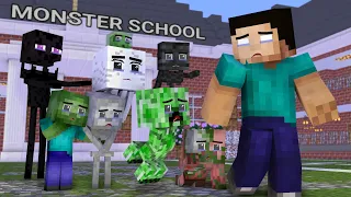 Minecraft, But Herobrine Abandoned Monster School | Sad Story Animation