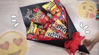 Regalo fácil y rápido San Valentin ♥ Ramo de dulces o bouquet