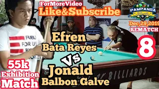 8/8 REMATCH EFREN BATA REYES VS JONALD BALBON GALVE DEC,29,2019@LIMAY,BATAAN
