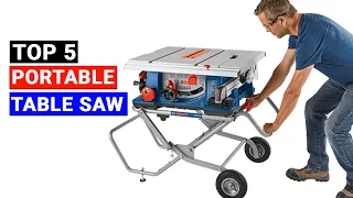 ♻️ TOP 5 Best Portable Table Saw 2023 || Portable Table Saw