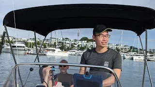 Island Hopping in Singapore on a Quicksilver Powerboat