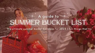 ULTIMATE SUMMER BUCKET LIST | 50+ things to do when you're bored *pinterest inspired* ☀️⛱️🍹