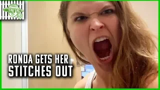 Ronda Rousey Gets Her Stitches Out