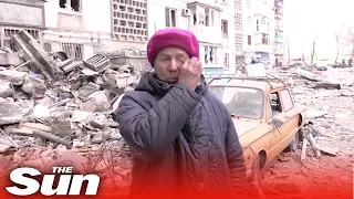 Heartbroken Mariupol residents return to destroyed homes