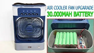 Upgrade 5$ Air Cooler Fan with 1S 4,2v 30.000mAh Battery