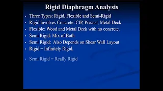 Rigid Diaphragm Analysis with Hand Calculations