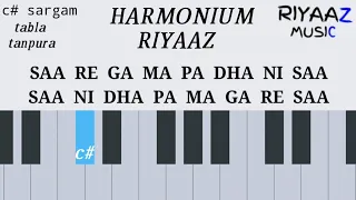 C# sargam harmonium tabla and tanpura alankar riyaaz music