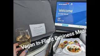 VEGAN Business Class In-Flight Meal - British Airways