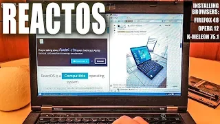 ReactOS on real hardware with USB & Ethernet working ThinkPad T430