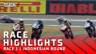 Race 1 HIGHLIGHTS as Bautista & Razgatlioglu shine at Mandalika ☀️ | #IDNWorldSBK 🇮🇩