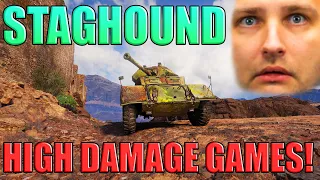 High Damage Games with STAGHOUND MK. III in World of Tanks!