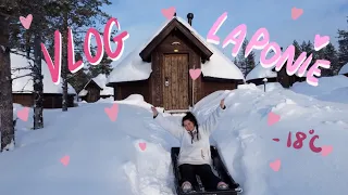 AURORES BORÉALES, -20 DEGRÉS ET PIPI SUR UN LAC GELÉ  : LA LAPONIE FINLANDAISE !