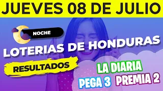 Sorteo 9PM Loto Honduras, La Diaria, Pega 3, Premia 2, Jueves 8 de Julio del 2021 | Ganador 😱🤑💰💵