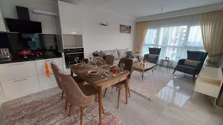 Квартира в Алании,  район Махмутлар,  1+1 с мебелью и техникой,  цена 53 500€
