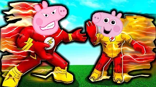 PEPPA PIG BECOMES THE FLASH  IN ROBLOX