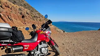 Honda Dominator - Viaje a JEREZ. (E2) Cabo de Gata. OFFROAD con INCREIBLES vistas, se me COMPLICA