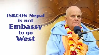 Why you want to go USA? ISKCON Nepal is not Embassy to go West | HH Mahavishnu Swami Maharaj