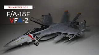 Trumpeter 1/32nd  VFA-2 "Bounty Hunters" F/A-18F Super Hornet speed build.