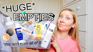 HUGE Empties! Would I Repurchase? | Skincare, Sunscreen, Makeup, Body Care, Hair Care!