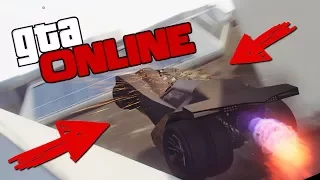 GTA ONLINE - ТРЮКИ И ПРИКОЛЫ НА БЭТМОБИЛЕ! #340