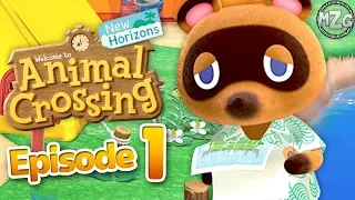 Animal Crossing: New Horizons Gameplay Walkthrough Part 1 - Island Getaway!