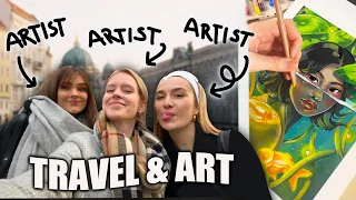 meeting fellow artists in Berlin 👩🏼‍🎨👩🏼‍🎨👩🏼‍🎨 & A LOT of ART!