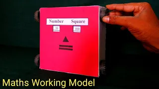 Maths Working Model on Square of First 10 Natural Numbers | Maths Model | maths tlm working model