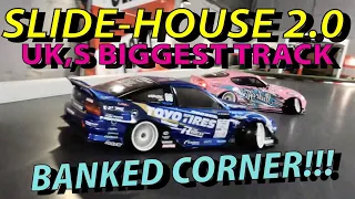 25 of the UK's Best Drivers Open Slide House 2.0 - The World's First Banked Corner Drift