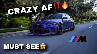 THE LOUDEST G80 M3 IN THE WORLD‼️😱🔥 *MUST SEE*🏎️💨 (CRAZY EXHAUST SETUP)