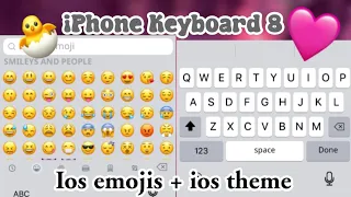 iphone keyboard 8 ios emoji+ iPhone theme #ioskeyboard #iostutorial #tutorial #ios #iosinstagram